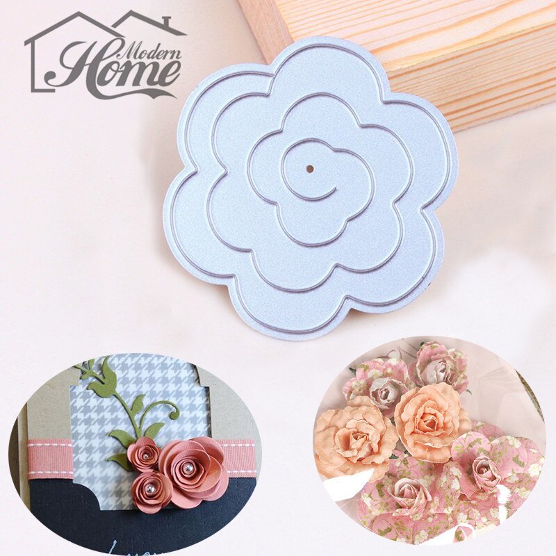 3D Rose Blume Blätter Metall Schneiden Stirbt DIY Schablonen Hochzeit Karte Dekoration Werkzeug Scrapbooking Album Präge Papier Handwerk Schnitte