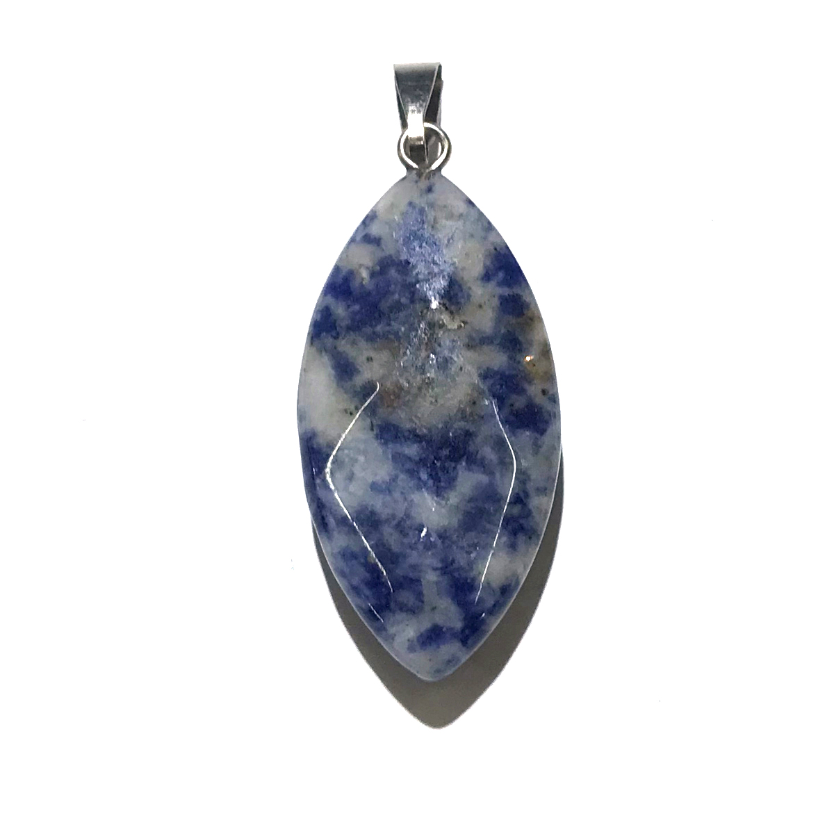 Pietra Naturale Pendenti con Gemme E Perle di Cristallo Pietre Del Pendente Della Collana per Monili Che Fanno di Buona Qualità Formato 30*16 Centimetri: Sodalite