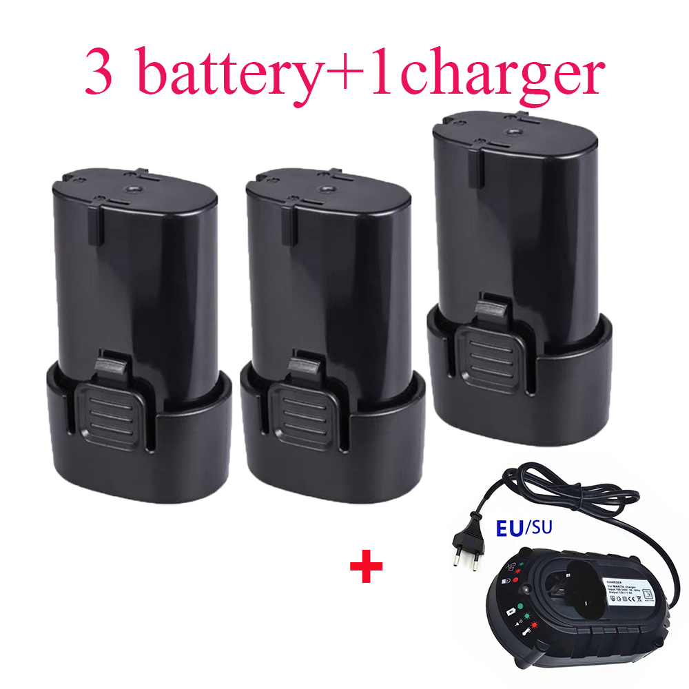 Electric Tool Battery For Makita 7.2V 3000mah BL7010 BL0715 DF010 DF012 DF022 7.2-4 194355-2 194356-3.: DEEP BLUE