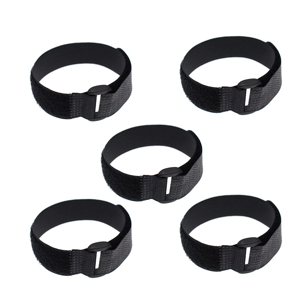 INJORA 5 stks Zwart Duurzaam Antislip Cable Tie Onderaan Riemen voor RC Auto Batterij RC Crawler Tool 2*20 cm/2*30 cm