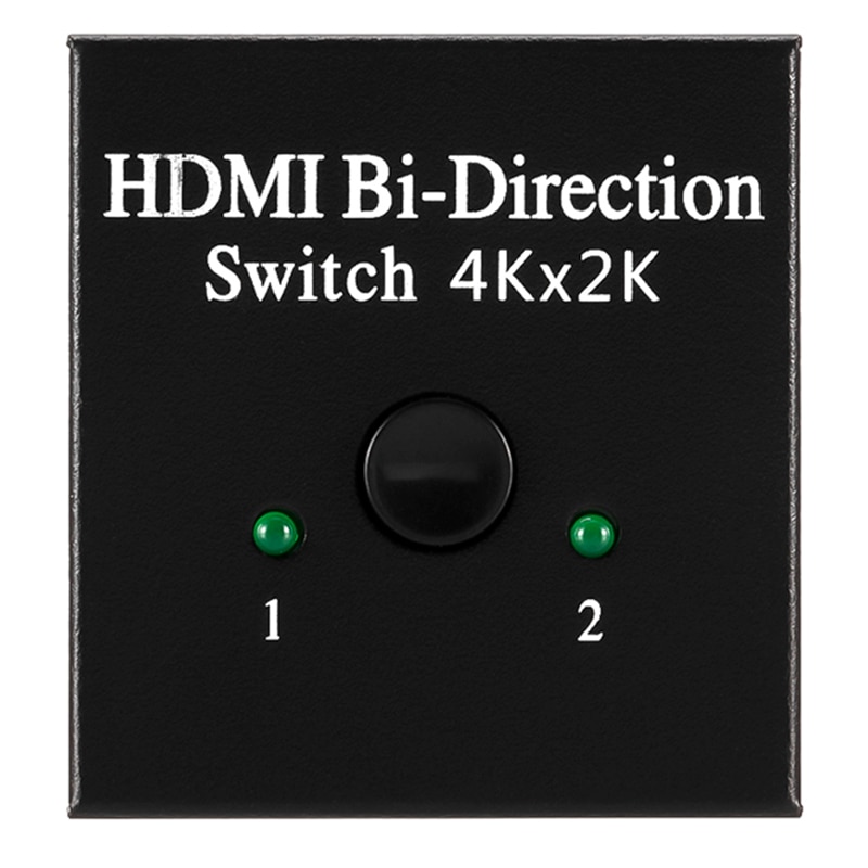 2 Ports Bi-Directional 4K HDMI Splitter HDMI Switch Switcher 1X2 2X1 Split 1 in 2 Out Amplifier 1080P 4Kx2K Switcher: Default Title