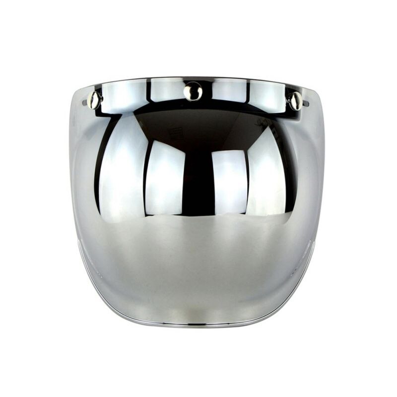 Helmet Bubble Visor Universal Flip up Lens Bubb Face Motorcycle Helmet Visor 8 Color Vintage Helmet Windshield Shield -: D