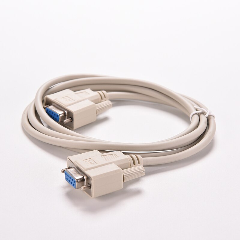 1PC 5ft F/F Serial RS232 Null Modem Cable Female to Female DB9 FTA Cross Connection 9 Pin COM Data Cable Converter PC Accessory