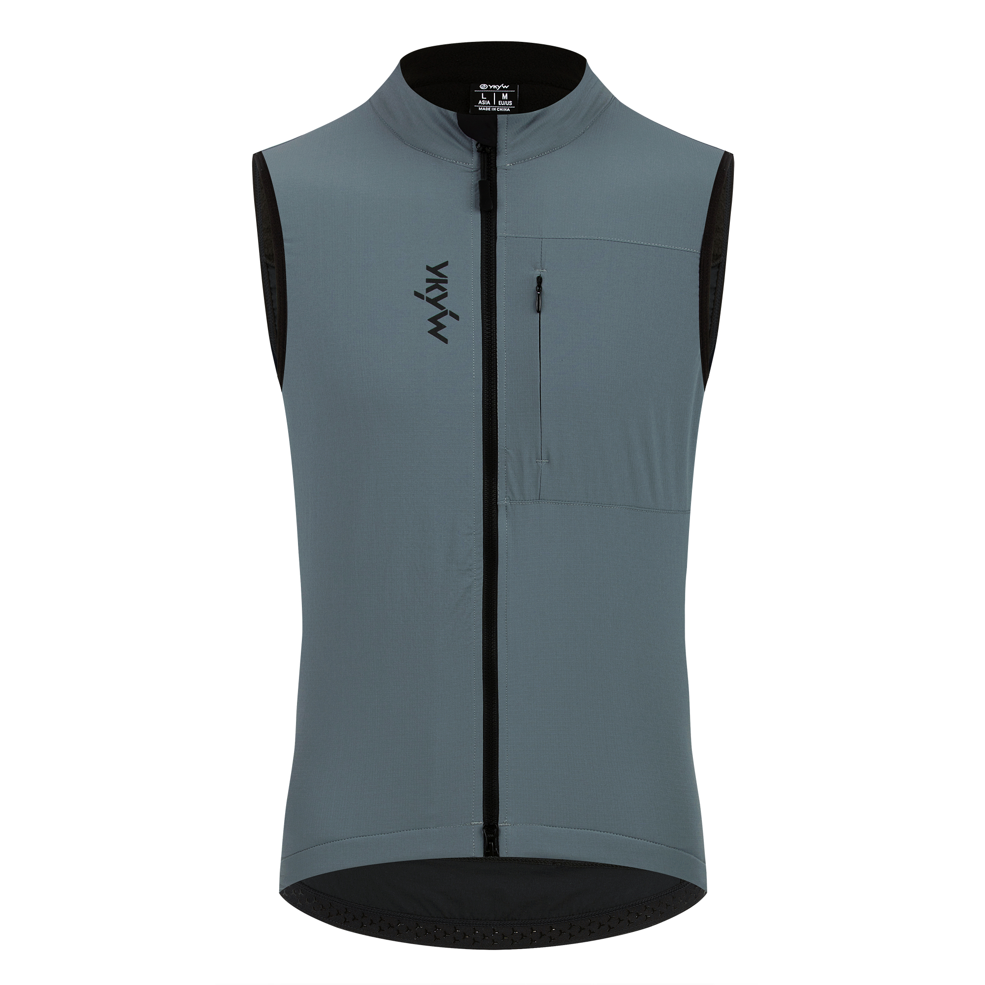 YKYWBIKE hommes cyclisme Gelit thermique polaire vélo coupe-vent sans manches vélo gilet coupe-vent imperméable cyclisme pare-brise: XXXL / Marron