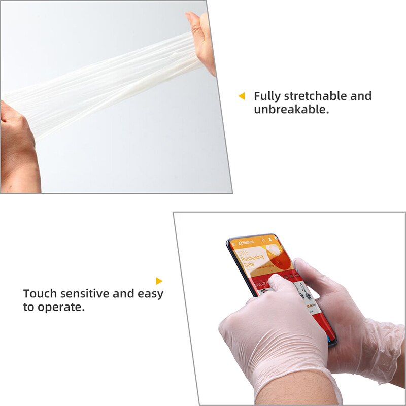 Einweg Vinyl Handschuhe GMG 100 Stck/viel Wasserdichte Allergie Freies Einweg Arbeit Sicherheit Handschuhe PVC Handschuhe Lebensmittel Klasse