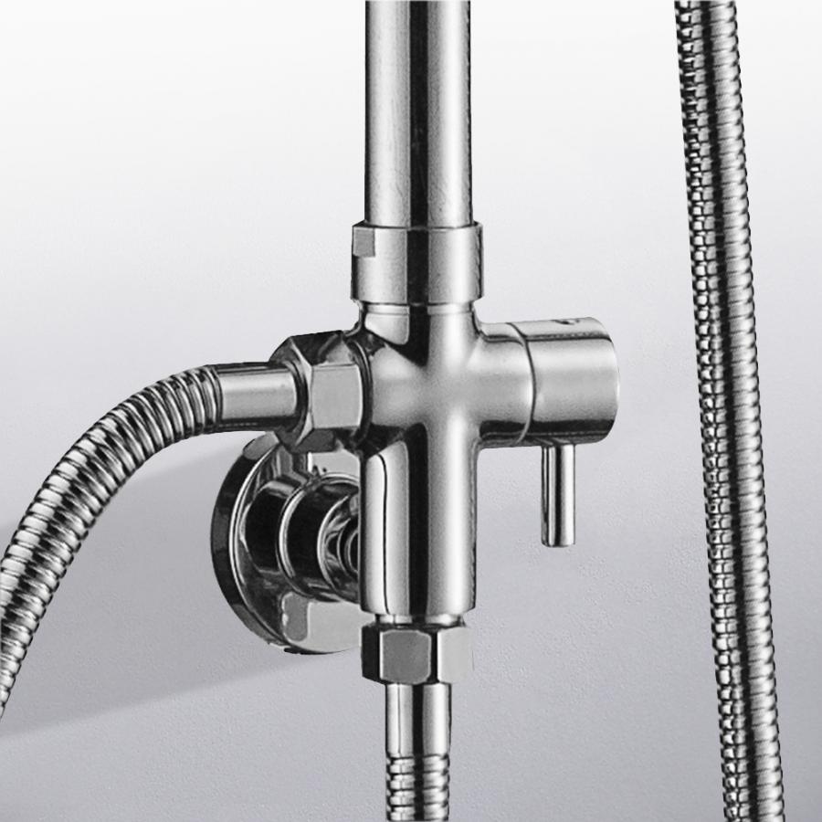 separator wody prysznic trójnik adapter G1/2 "prysznic robić montażu ściennego głowica zawór przełączający plastikowy zawór przełączający akcesoria łazienkowe