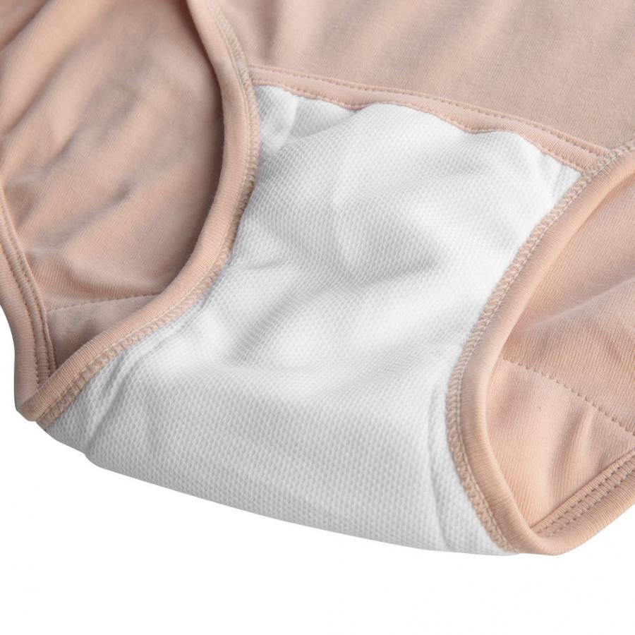 Justerbar bomuld åndbar vaskbar genanvendelig inkontinens menstruationsundertøj til kvinder ældre handicappede