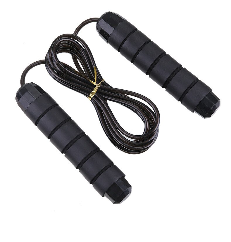 No tangles with ball bearings high-speed jump rope for crossfit exercises and fitness training equipment Jump rope for children: black 340g