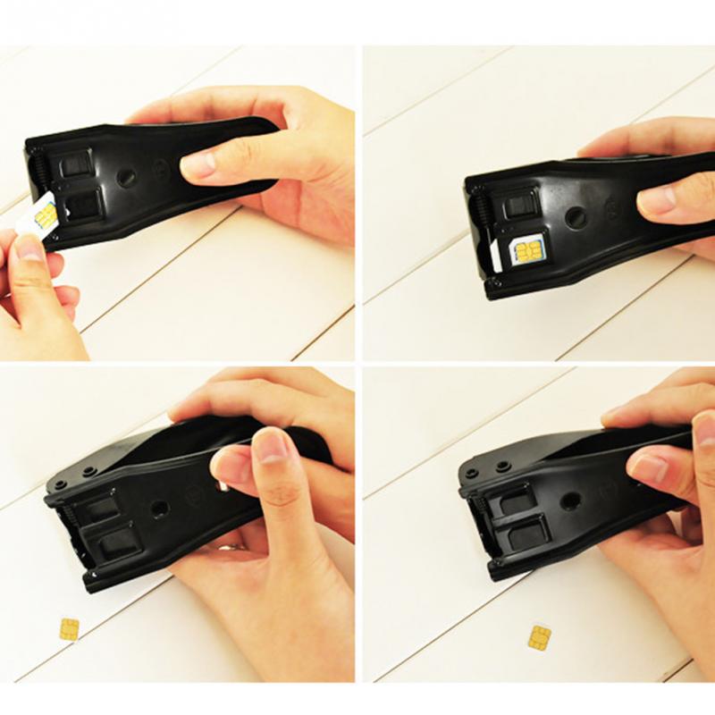 Multifunktions dual 2 in 1 nano micro sim-kort cutter til apple iphone til htc nokia samsung smart telefon tilbehør