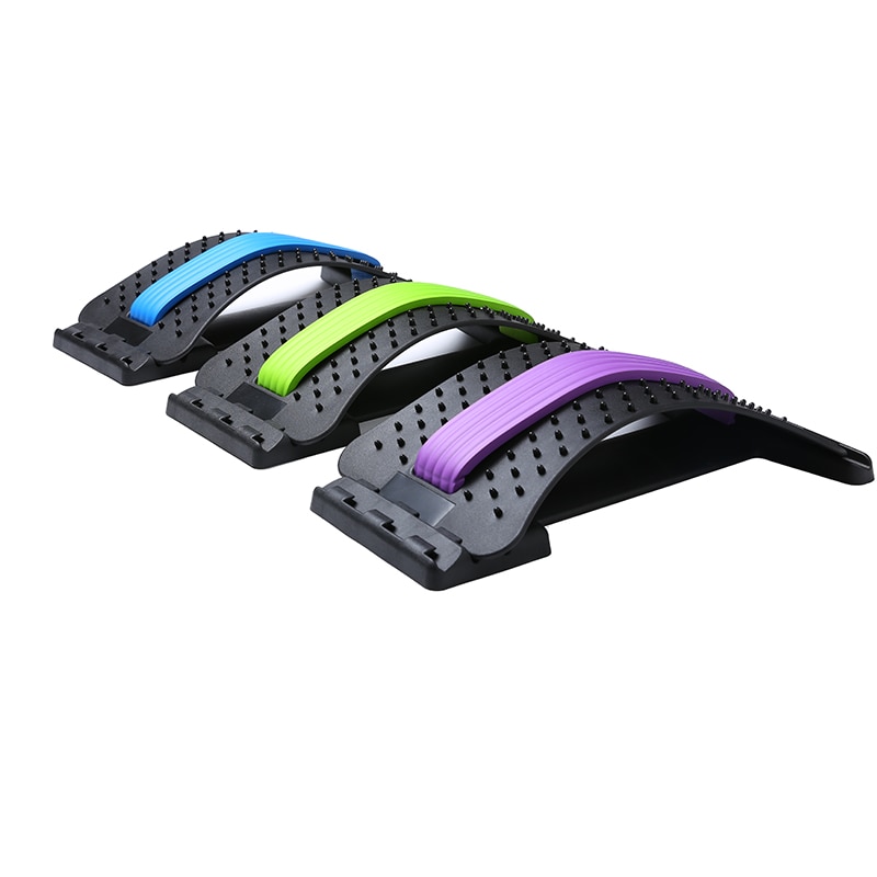Rygg massager bår justerbar fitness massage utrustning för stretch avslappning midja ryggrad smärtlindring korrigering hälsovård