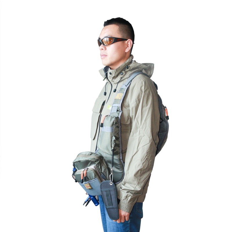 Maximumcatch Portable Multi-Purpose Fly Fishing Sling Pack Fishing Tackle Bag Fishing Sling Bag