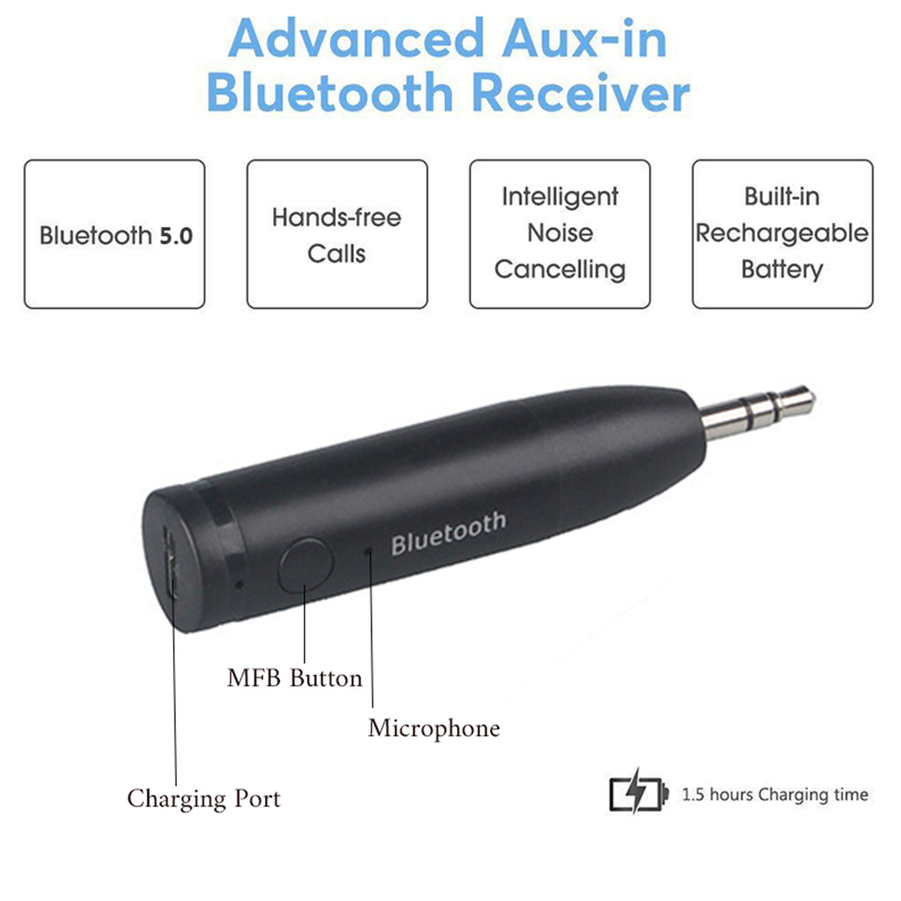 Aux Bluetooth adapter Wireless Music bluetooth car Audio Adapter 3.5MM AUX Audio Stereo Music Car Receiver Adapter handsfree