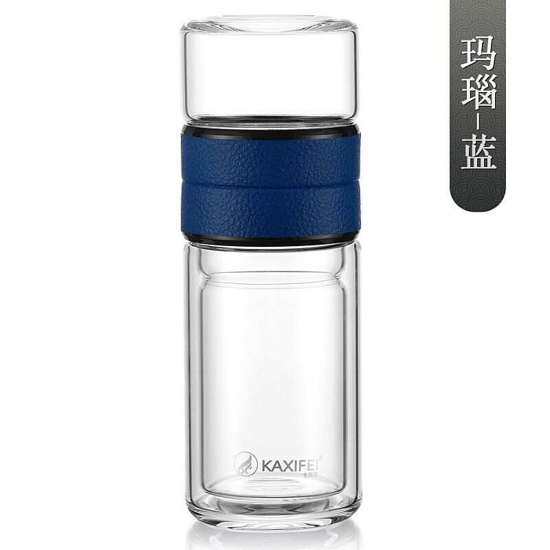 KAIXIFEI Glass Water Tea Bottle Brief Water Tumbler With Stainless Steel Tea Infuser Driving Business Driect Drinking: 2