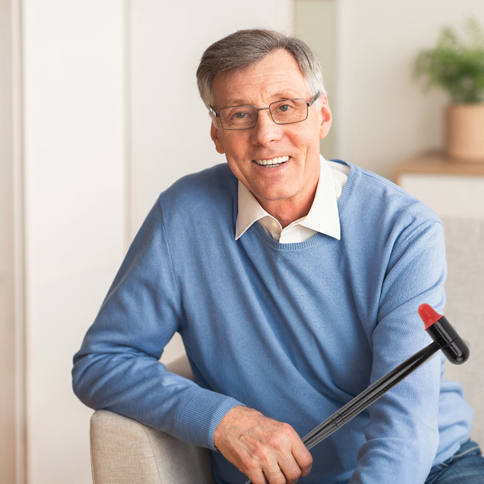 2Pcs Wooden Acupoint Tapping Hammer Practical Waist Back Massager Black