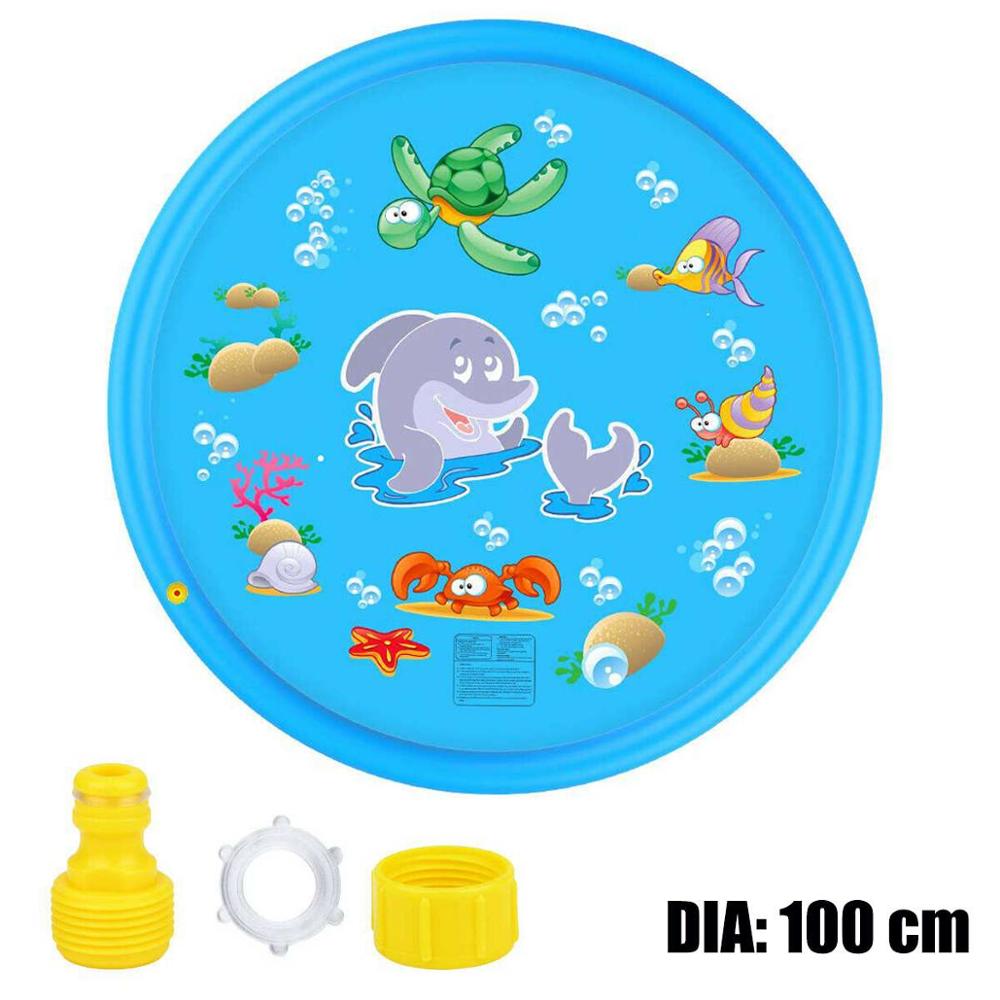 Strand Mat Kussen Speelgoed Opblaasbare Spray Water Dier Opblaasbare Water Jet Kinderen Sprinkler Speelkleed Tapijt Water Games: 100cm