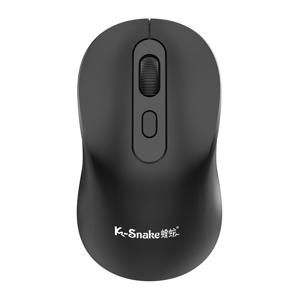 2.4g trådløs bluetooth-mus med 1600 dpi-modus og usb-kontakt for datamaskin, bærbar pc, kontor, bluetooth-mus: Svart