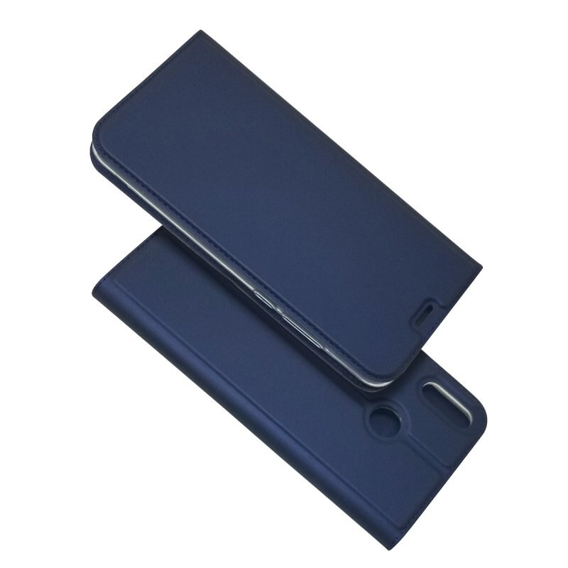 Telefon Fall Für Honor 8X Flip Magnetische Abdeckung Brieftasche Leder Handy Tasche Buch Fall Für Huawei Ehre 8X Etui coque Zubehör: Blau