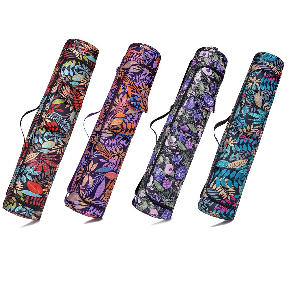 Printed Yoga Bag Yoga Mat Bag Men Women Sports Mat Bag Pilates Mat Backpack Fitness Dance Gym Mat Cover Sports Backpack