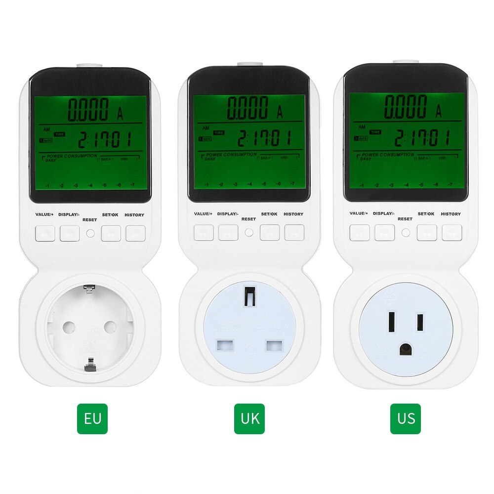 hoch-präzision Messung buchse elektrische energie Monitor, intelligente haushalts Meter, hohe-Energie elektrische verbrauch messung