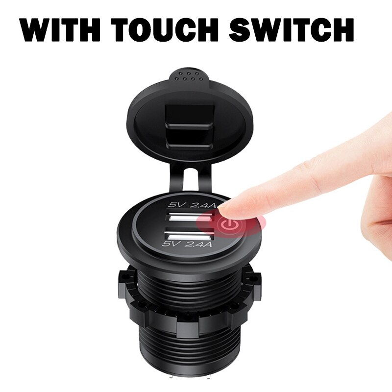 Car USB Car sockets Quick 3.0 Universal Charging in car 2 Port mobile phone for samsung 11 7