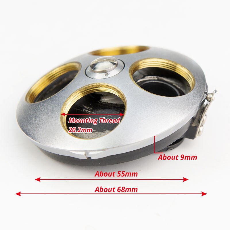 Microscope Accessories Quadruple Nosepiece Four-hole Biological Microscope Objective Lens Adapter Mounting Thread 20.2mm