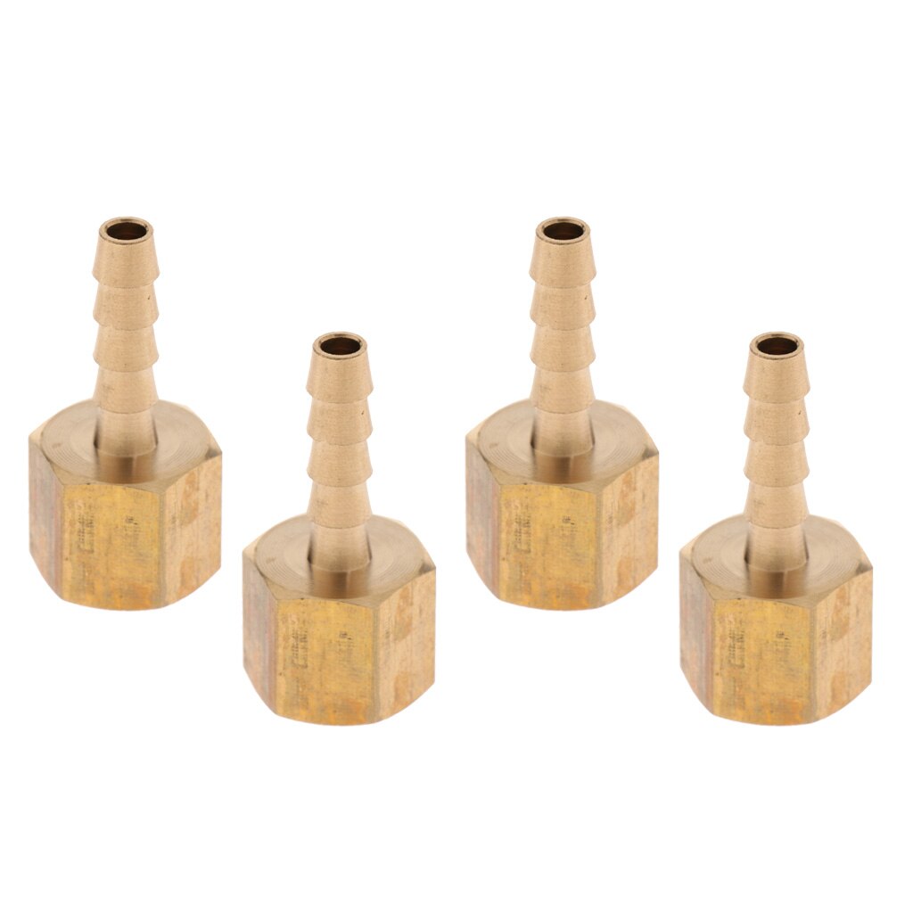 Brass Female Hose Fitting, Connector Coupler Adapter Barb 1/4 BSP 6mm