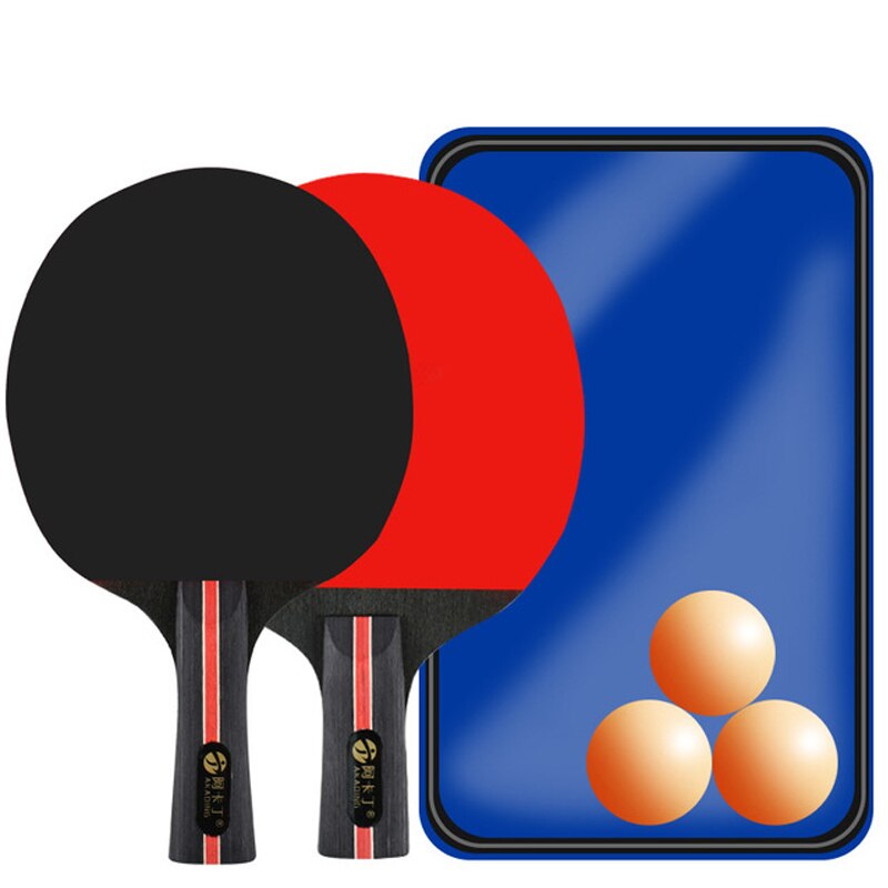 Ping Pong Paddle With Case And 3 Balls Table Tennis Racket For Beginner And Advanced Players 4 Star: Black CSFL