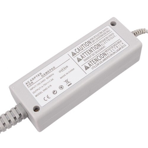 Grijs US Type Thuis Lader AC Adapter Voeding voor Nintendo Wii U Gamepad