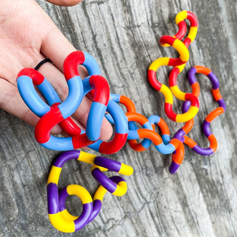 Anti Stress Toys Fidget Tangele Twist Stress Toy Adult Decompression Child Deformation Tangle Rope For Stress Anxiety