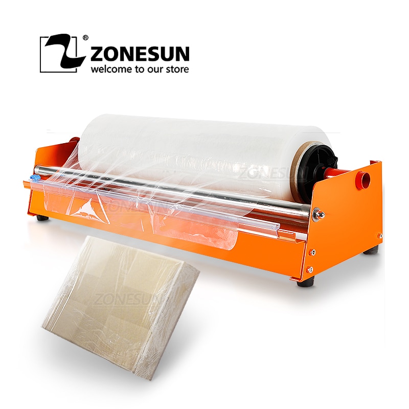 Zonesun Handleiding Stretch Film Wikkelen Machine Dispenser Gereedschap Pallet Verpakking Apparatuur Film Pakket Machines
