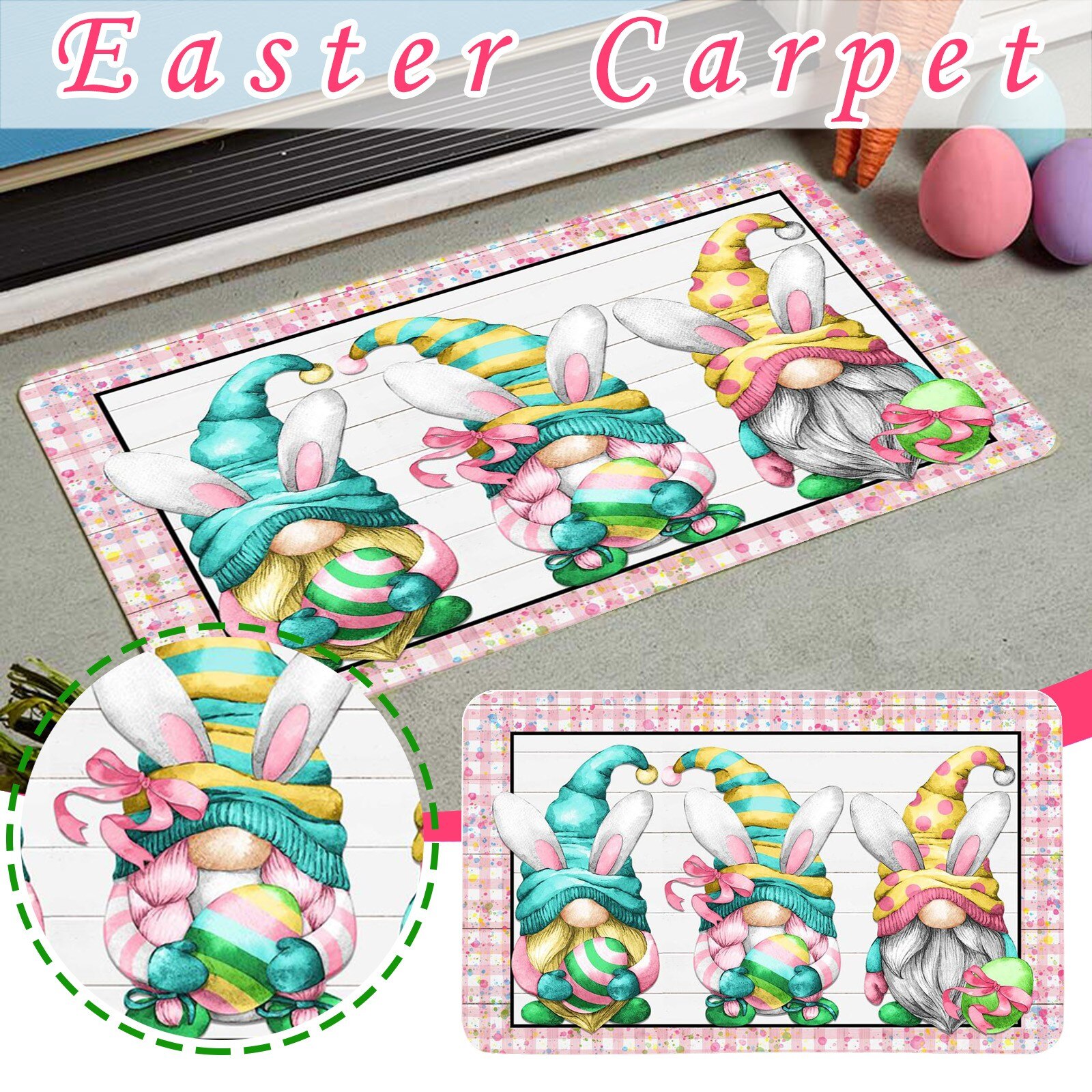 El día de Pascua felpudos de Bienvenido a casa decoración de alfombras alfombra habitación CarpetSupport y . Exclusivo.: D