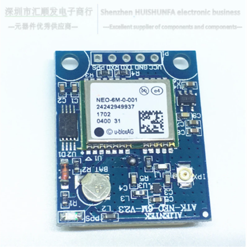 GPS module NEO-6M with EEPROM and ceramic integration