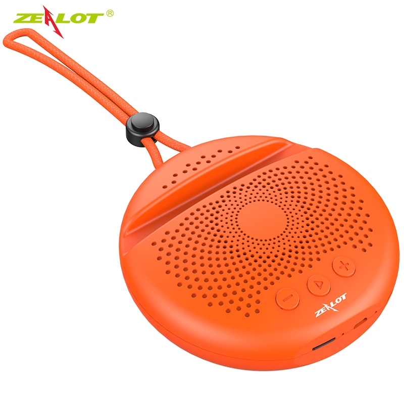 ZEALOT S24 Mini Altavoz Bluetooth al aire libre inalámbrico portátil lindo cordón redondo altavoces HiFi FM Radio titular de la tarjeta TF permitir