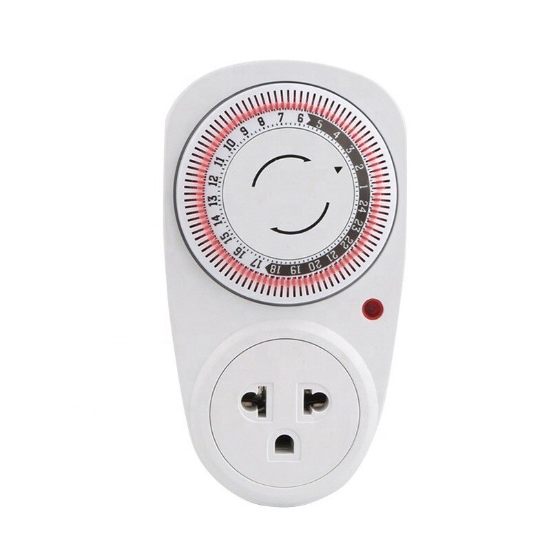 Minuterie cyclique de 24 h, minuterie de cuisine, boucle de sortie universelle, minuterie mécanique 230VAC 3600W 16A UK EU US