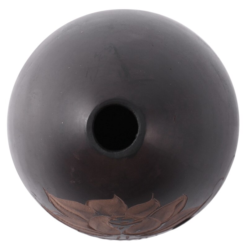 Flûte Xun chinoise ancienne, poterie noire, Instruments de musique ethnique chinoise, Flauta à vent Vertical, 8 trous pour débutant