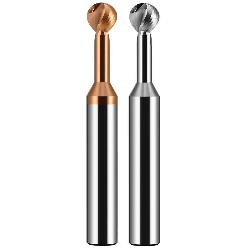 Romtic Hrc58 Wolfraam Staal Carbide 2-Fluit Lolly Eindmolen Verlengd Voor Aluminium/Staal Cnc Mechanische Bewerkingsgereedschappen