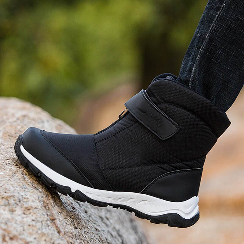 WEH Männer Stiefel Winter Stiefel Männer Schnee Stiefel rutsch Winter Schuhe dicken pelz stiefel für mann Plus velve Outdoor Casual Schuhe
