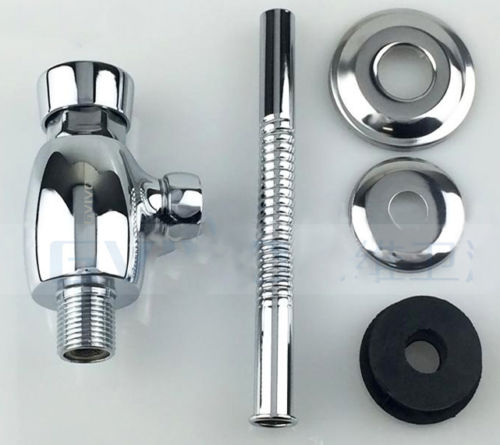 Toilet Urinal Flush Valve Brass Button Type Manual Delay Automatic Shutoff Valve 11-190