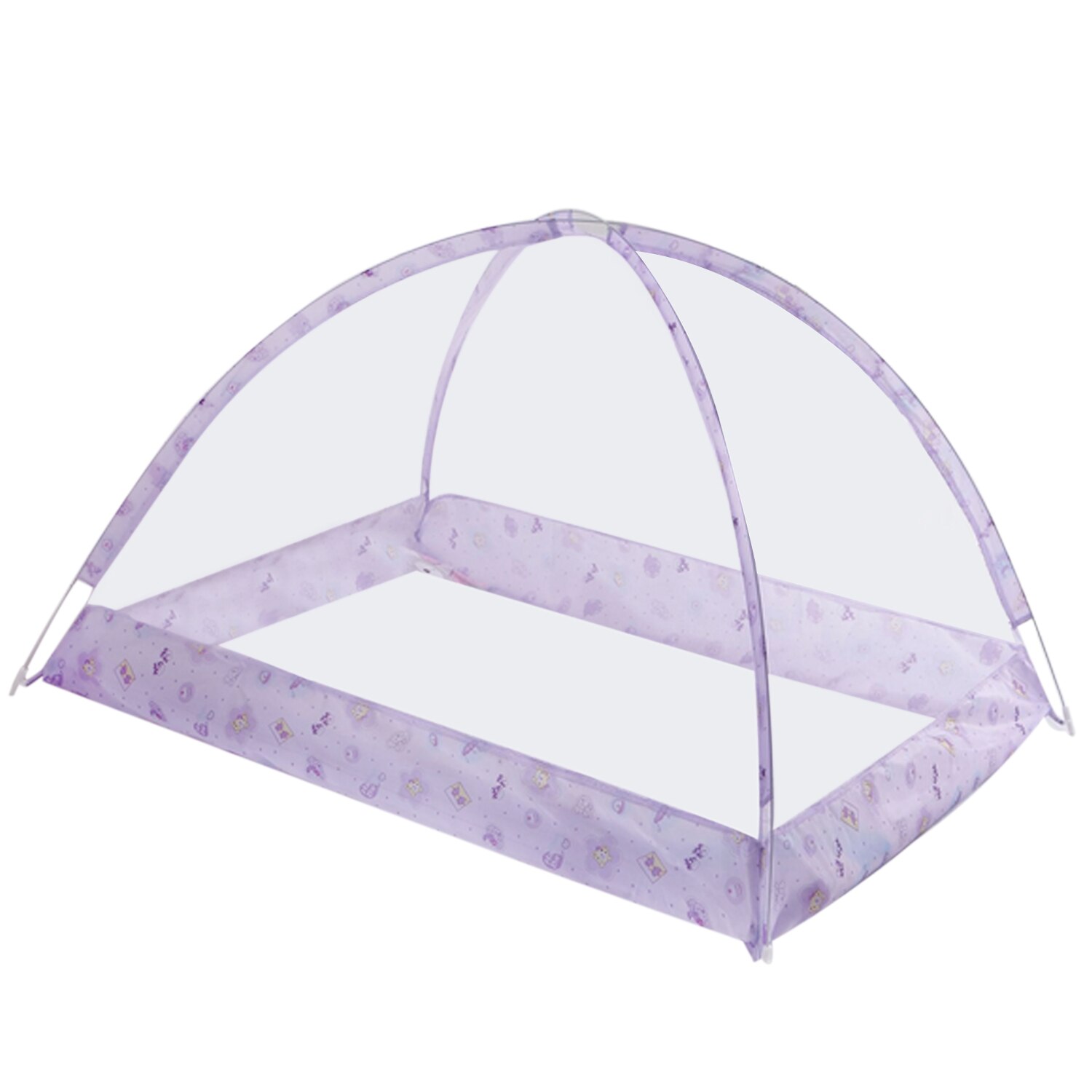 Portable Folding Baby Kids Bed Mosquito Net Bed Summer Nursery Bedroom Sleeping Pillow Netting Crib Sleeping Mosquito Net Tent: Purple