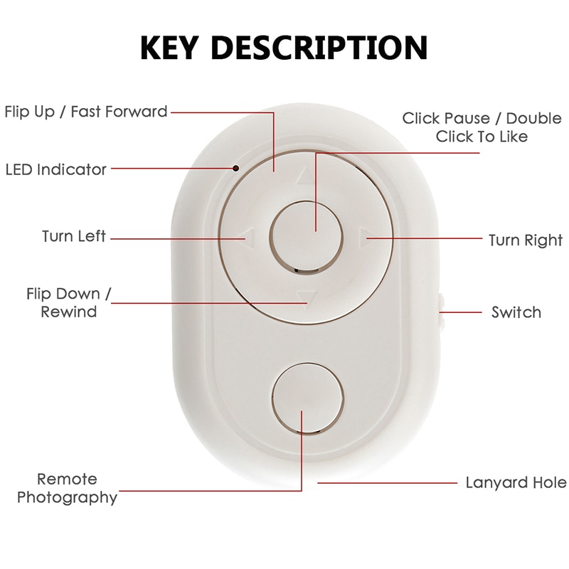 シャッターボタンコントローラアダプタ写真制御 bluetooth リモートボタン selfie ios 電話カメラアクセサリー