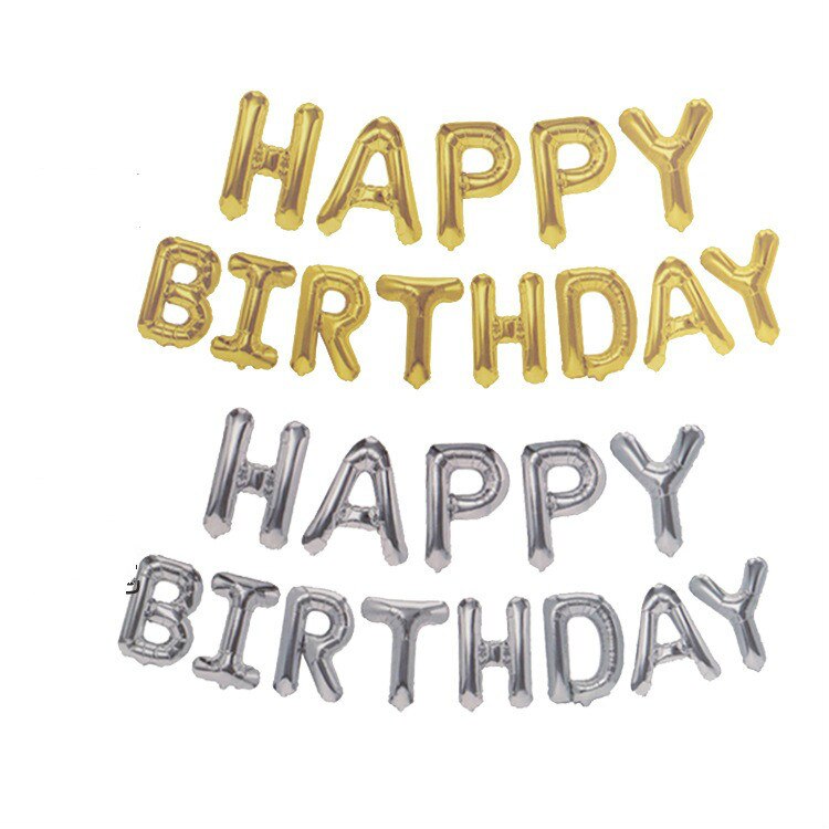 16 Inch Letters Gelukkige Verjaardag Folie Ballonnen Gelukkige Verjaardag Partij Decoratie Kids Alfabet Air Ballonnen Baby Shower Benodigdheden