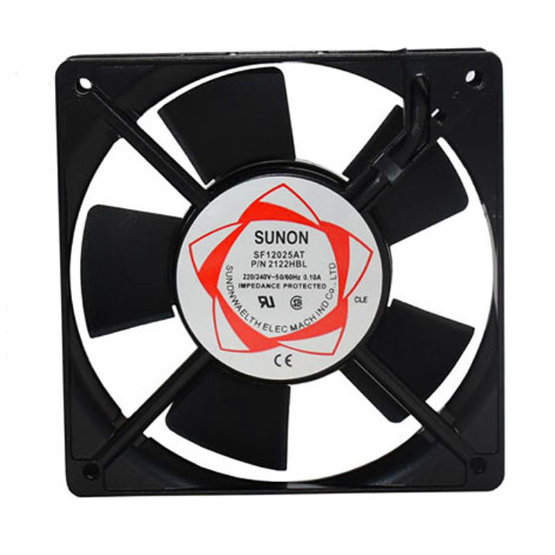 Ventilador de incubadora de poco ruido, ventilador de refrigeración Axial de 220V, 26mm x 120x120, uso para accesorios ozonizadores, ventilador de escape de estaño para soldadura