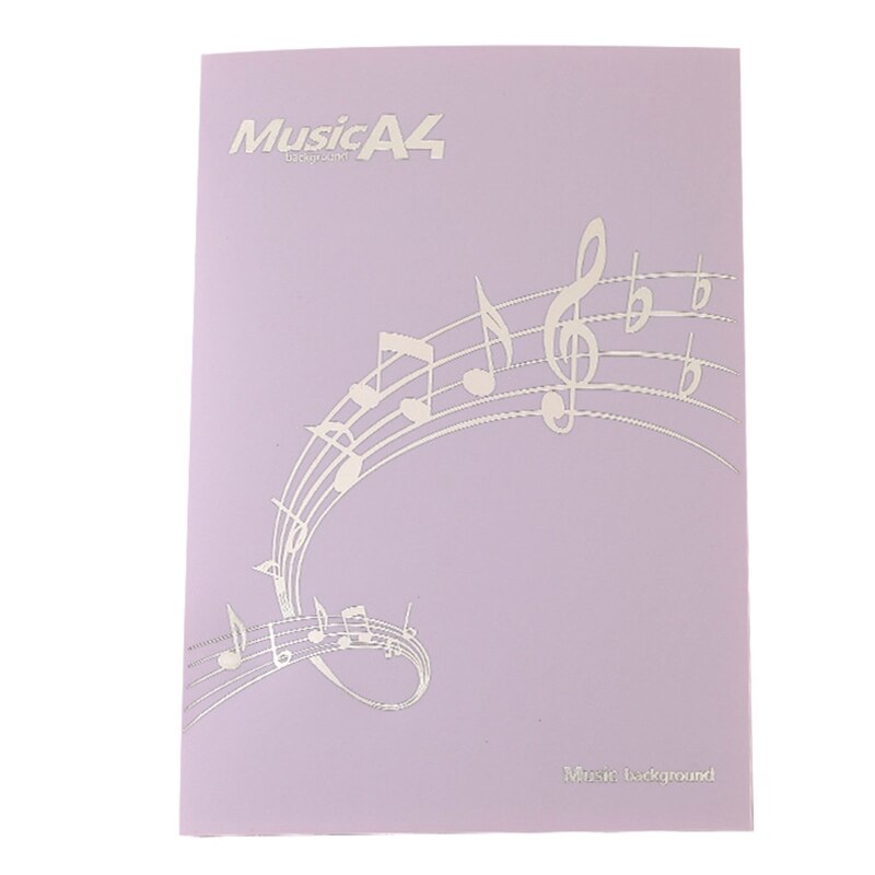 Cartella di punteggio musicali espandibile 4 pagine raccoglitore di musica A4 scrivibile per disegnare file di modifica per la memorizzazione di file per insegnanti D5QC: Moradi purple