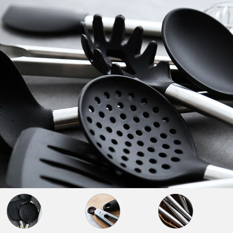Silicone Spatula Heat-resistant Soup Spoon Non-stick Special Cooking Shovel Kitchen Tools