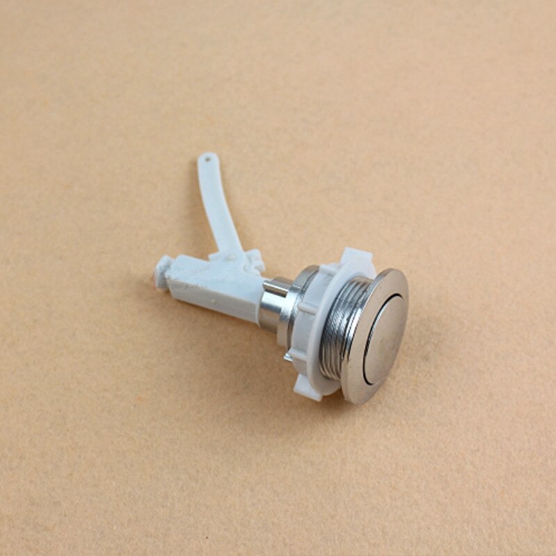 1pc Older Toilet Universal Flush Toilet Cistern Tank Single Push Button Flush 38mm Mounting Hole Plastic