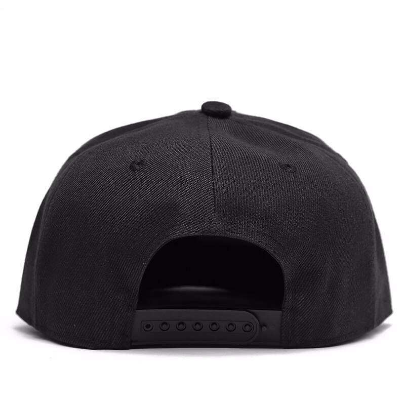 Grå uld snapback 3d gennemboret broderi hip hop cap flad regning baseball cap til mænd og kvinder