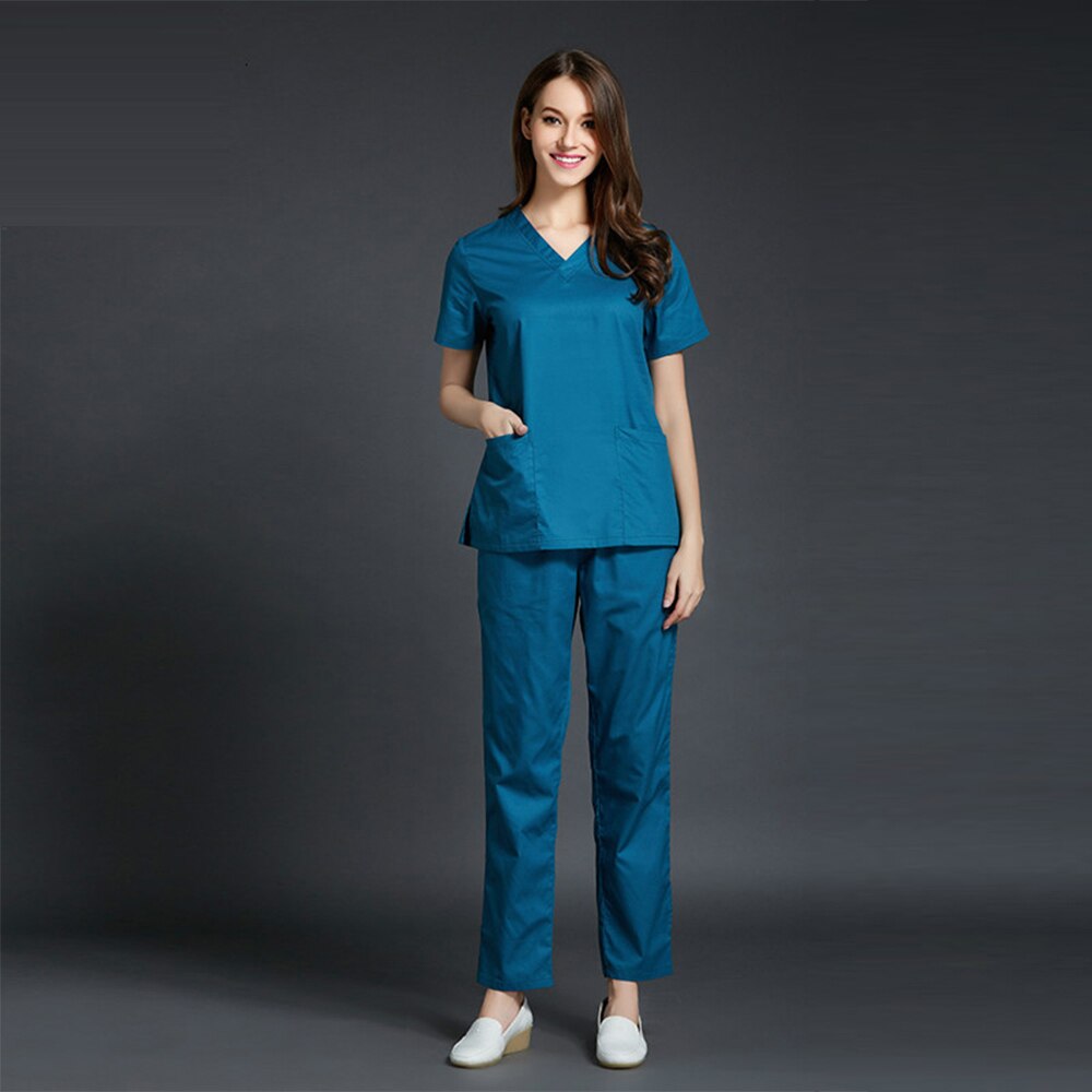 kurzarm Doktor Krankenschwester Uniform Sommer Krankenhaus Medizinische Schönheit Salon Spa Peeling-setzt Chirurgische Medizinische Uniformen