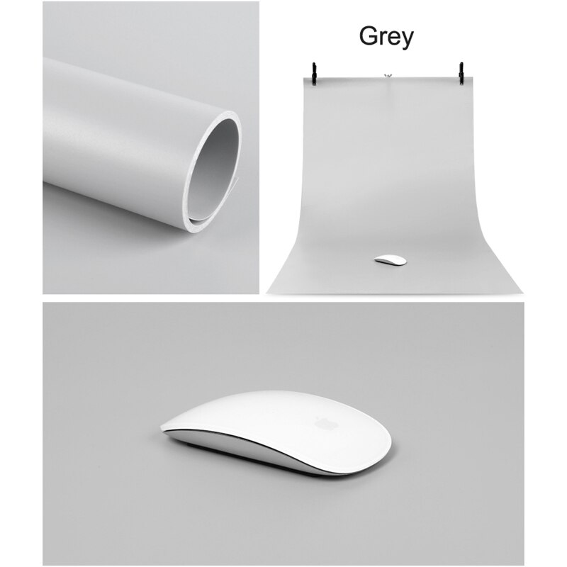 68X130 Cm Grey Pvc Materiaal Achtergronden Achtergrond Anti-Rimpel Voor Foto Studio Fotografie Achtergrond Apparatuur