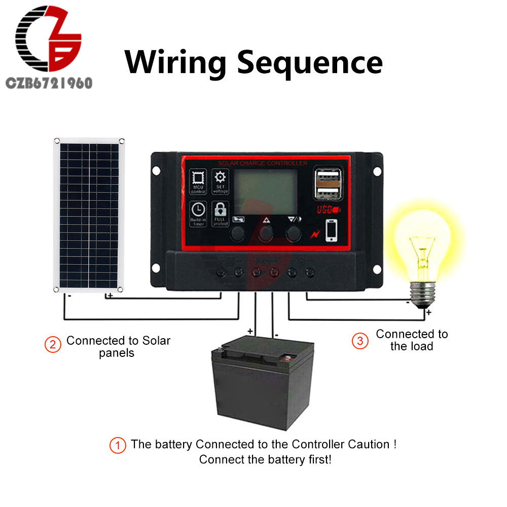 1000W 12V Solar Battery Charger & Maintainer Portable 12 Volt Solar Panel Charging Kit for Car Automotive Boat RV Marine Inveter