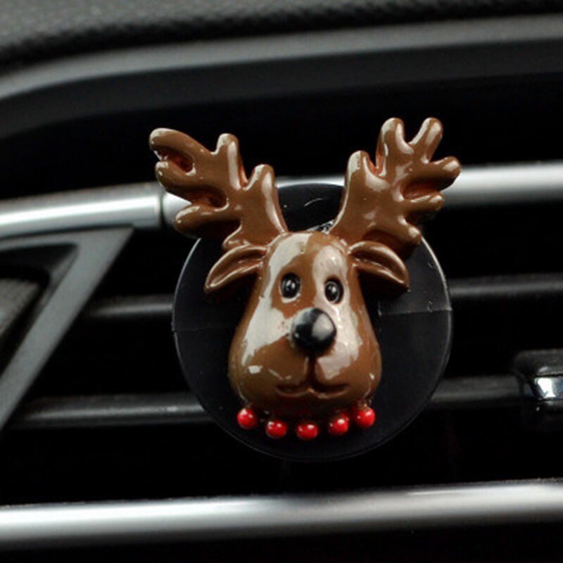 Auto Parfum Clip Geur Air Vent Luchtverfrisser Kerstboom Auto Interieur Outlet Decoratie Accessoire Trim Diffuser: Deer B